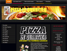 Tablet Screenshot of pizzalequartier.com